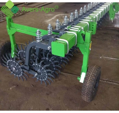 Harrow rotary Green Star 5.8 m with replaceable teeth John Deere, solid frame with wheel