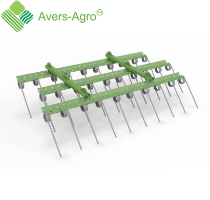 Spring comb 3 rows width 1,5m