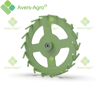 Chicken-Tracker support wheel for Case seeder with bearing