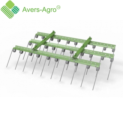 Spring comb 3 rows width 2,5m