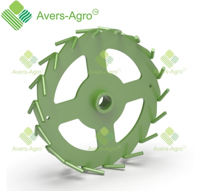 Chicken-Tracker support wheel for Case seeder without bearing