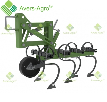 Razor row crop cultivator section with non-adjustable stand